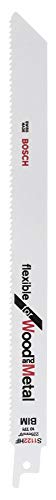 Bosch Accessories Professional 100 Stück Säbelsägeblatt S 1122 HF Flexible for Wood and Metal (Länge 225 mm, Zubehör Säbelsäge) von Bosch