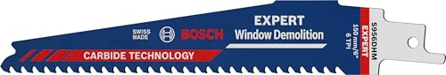 Bosch Professional 10x Expert ‘Window Demolition’ S 956 DHM Säbelsägeblatt (für Holz mit zähem Metall, Länge 150 mm, Zubehör Säbelsäge) von Bosch Accessories