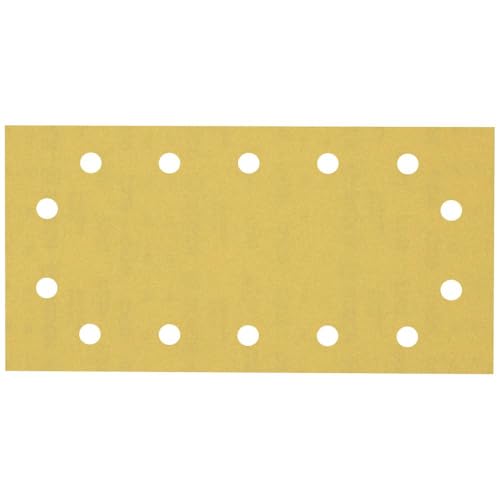 Bosch Accessories Bosch Professional 10x Schleifpapier Expert C470 mit 14 Löchern (für Hartholz, Farbe auf Holz, 115x230 mm, Körnung 240, Zubehör Schwingschleifer) von Bosch Accessories