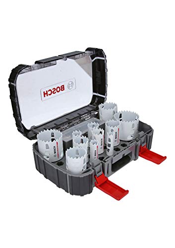 Bosch Professional 13 tlg. Carbide Lochsäge Endurance for Heavy Duty Universal Set (Ø 20-76 mm, Zubehör Bohrmaschine) von Bosch Accessories