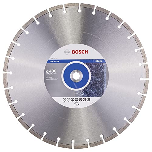 Bosch Accessories Professional 1x Diamanttrennscheibe Standard for Stone (für Stein, Granit, Beton, Ø 400 x 20/25,40 x 3,2 x 10 mm, Zubehör für Tisch- & Benzinsägen) von Bosch Accessories