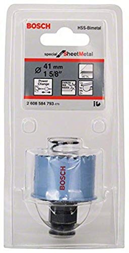 Bosch Professional 1x Lochsäge Special for Sheet Metal (für Edelstahlbleche, Stahlbleche, Ø 41 mm, Zubehör Bohrmaschine) von Bosch Accessories