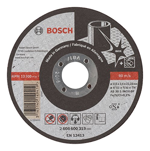Bosch Professional 1x Trennscheibe Gerade Expert for Inox (AS 46 T INOX BF, Ø 115 mm, 2.0 mm, Zubehör Winkelschleifer) von Bosch Accessories