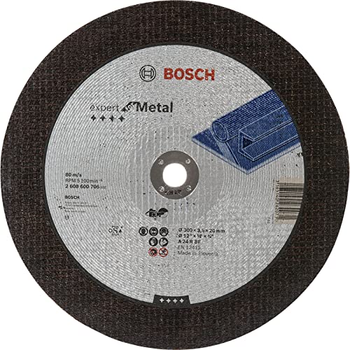 Bosch Accessories Professional 1x Trennscheibe Gerade Expert for Metal (Metall, Stahl, A 24 R BF, Ø 300 x 20 x 3.5 mm, Zubehör Winkelschleifer) von Bosch Accessories