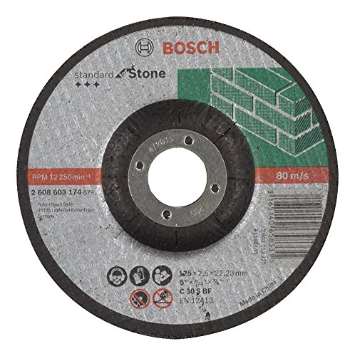 Bosch Professional 1x Trennscheibe Gekröpft Standard for Stone (Stein, C 30 S BF, Ø 125 mm, 2.5 mm, Zubehör Winkelchleifer) von Bosch Professional