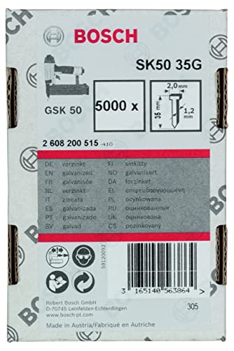 Bosch 5000x Stauchkopfnagel, 1.2/18g (35 mm, Kompatibel mit GNH 18V-50 M Professional, Zubehör für Nagler) Bosch 5000x Stauchkopfnagel, 1.2/18g (35 mm, Kompatibel mit GNH 18V-50 M Professional, Zubehör für Nagler) von Bosch