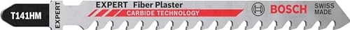 Bosch Accessories Bosch Professional 2x Expert ‘Fiber Plaster’ T 141 HM Stichsägeblatt (für Faserzementplatten, Gipskartonplatte, Länge 100 mm, Zubehör Stichsäge) von Bosch Accessories