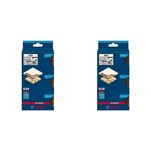 Bosch Professional 3X Expert S470 Combi Blöcke (Schleifschwamm für Weichholz, Farbe auf Holz, 69 x 97 x 26 mm, Feinheitsgrad Mittel/Fein/Superfein, Zubehör Handschleifen) (Packung mit 2) von Bosch Accessories