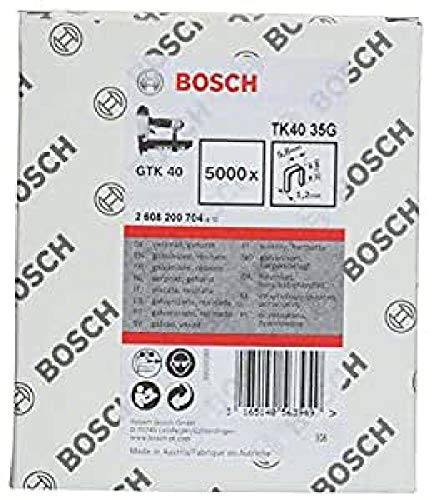 Bosch 5000x Schmalrückenklammer 1.2/18g (35 mm, TK40 35G, Kompatibel mit GTH 18V-38 M Professional, Zubehör für Akku- / Druckluftklammerer, Handtacker) von Bosch