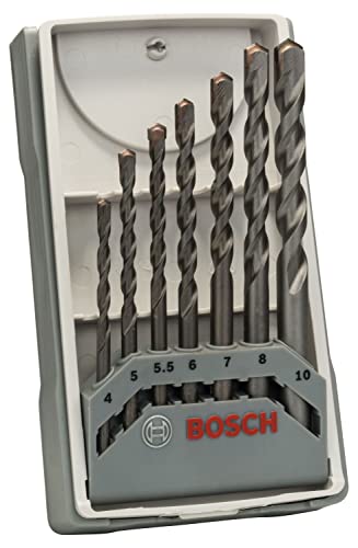 Bosch Accessories Bosch Professional 7-teiliges CYL-3 Betonbohrer Set (für Beton, Ø 4/5/5,5/7/8/10 mm, Zubehör Schlagbohrmaschine) von Bosch Accessories
