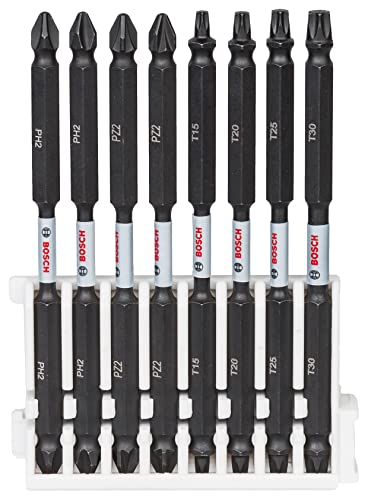 Bosch Accessories 8tlg. Doppelschrauber Bit Set (Impact Control, T/PZ/PH Bits - Länge: 110mm, Pick and Click, Zubehör Schlagschrauber Bohrschrauber) von Bosch Accessories