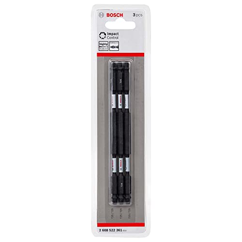 Bosch Professional 8tlg. Doppelschrauber Bit Set Torx (Impact Control, 8 x T25-T25 Bits - Länge: 150mm, Pick and Click) von Bosch Accessories