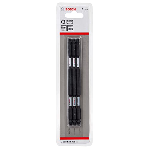 Bosch Professional 8tlg. Doppelschrauber Bit Set Torx (Impact Control, 8 x T25-T25 Bits - Länge: 150mm, Pick and Click) von Bosch