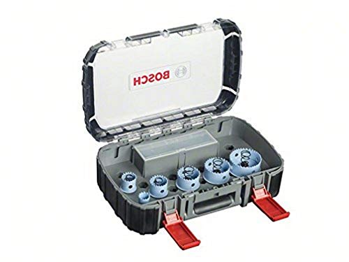 Bosch Professional 9 tlg. Sanitär Lochsägen Set Special for Sheet Metal (für Metall und rostfreien Edelstahl, Ø 20-64 mm, Zubehör Boschmaschine) von Bosch Accessories