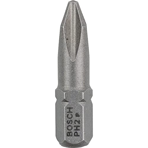 Bosch Professional Bit Extra Hard Kreuzschlitz (100 Stück, PH 2, Länge: 25 mm, Zubehör zum Schrauben) von Bosch Accessories