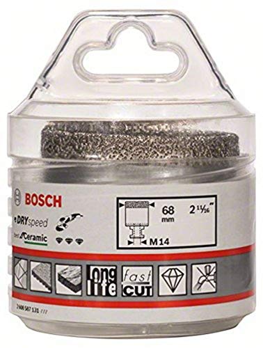 Bosch Accessories Professional 1x Diamanttrockenbohrer Dry Speed Best for Ceramic (für Trockenbohren von Hartkeramik, Ø 68 x 30 mm, Zubehör Winkelschleifer) von Bosch Accessories