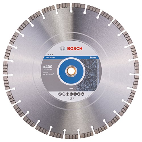 Bosch Professional Diamanttrennscheibe Best für Stone, 400 x 20,00 und 25,40 x 3,2 x 12 mm, 2608602649 von Bosch Accessories