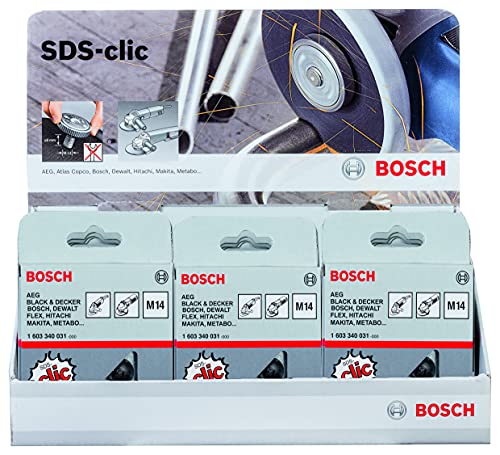 Bosch Professional Display SDS-clic-Mutter 15 Stück, 2607019033 von Bosch Accessories