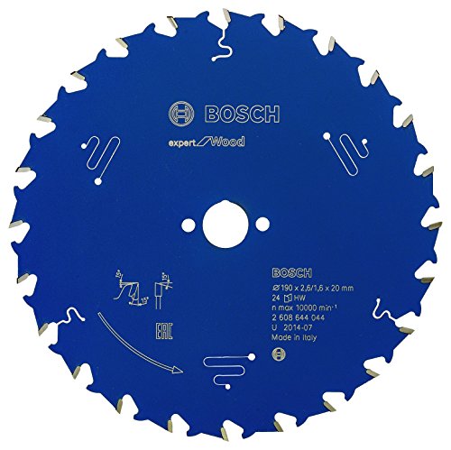 Bosch Professional 1x Kreissägeblatt Expert for Wood (Holz, Sägeblatt Ø 190 x 20 x 2,6 mm, 24 Zähne, Zubehör Kreissäge) von Bosch Accessories