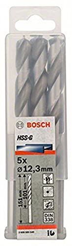 Bosch Professional Metallbohrer HSS-G geschliffen (5 Stück, Ø 12,3 mm) von Bosch Accessories