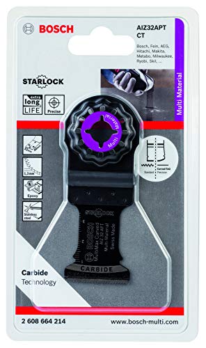 Bosch Professional Präzisionssägeblatt AIZ 32 APT MultiMax (für Multi Material, Starlock, 40 x 32 mm, Zubehör Multifunktionswerkzeug) von Bosch