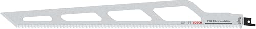 Bosch 1x PRO Fibre S2013AWP Insulation Säbelsägeblatt (für Mineralwolle, Mineralwolle, Länge 400 mm, Professional Zubehör Säbelsäge) von Bosch