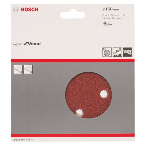 Bosch Accessories Bosch Professional Schleifblatt C430 Expert for Wood+Paint 150mm Set, 6 Stk. von Bosch Accessories