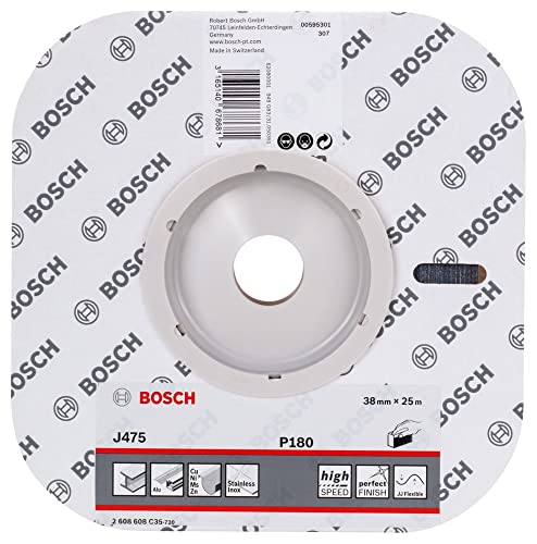 Bosch Professional Schleifrolle für Metall (38 mm, 25 m, Körnung 180, J475) von Bosch Accessories