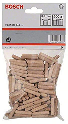 Bosch Professional geriffelte Holzdübel (120 Stück, Ø 10 mm) von Bosch