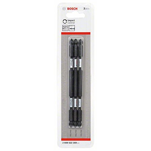 Bosch Accessories Professional professional 2608522359 3tlg. Doppelschrauber Set Pozidriv (Impact Control, 3 x PZ2-PZ2 Bits-Länge: 150mm, Pick and Click) von Bosch Professional