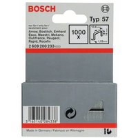 Flachdrahtklammer Typ 57, 10,6 x 1,25 x 14 mm 1000 St. Bosch Accessories 2609200233 von Bosch Accessories