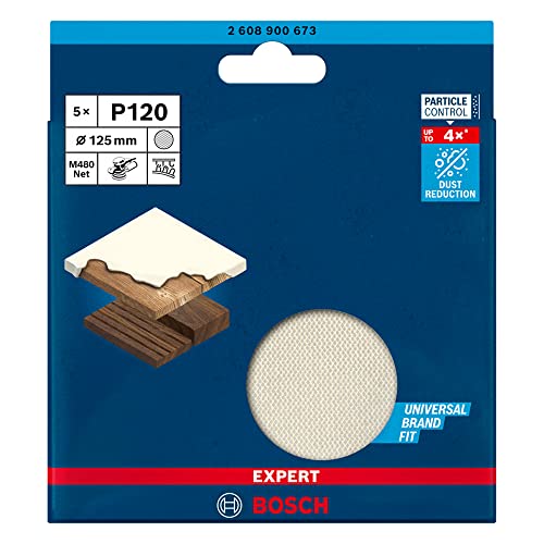 Bosch Accessories Bosch Professional 50 Stück Schleifblatt M480 Best for Wood and Paint (Holz und Farbe, Ø 150 mm, Körnung P180, Zubehör Exzenterschleifer) von Bosch Accessories