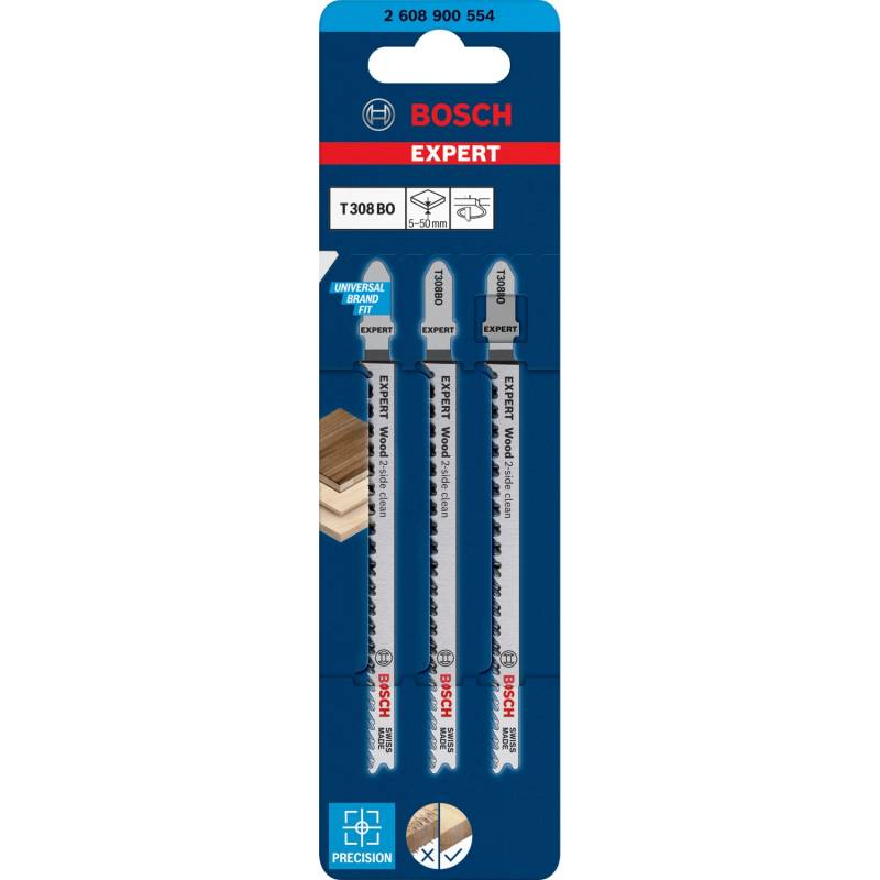 Bosch Expert Stichsägeblätter für Holz T308BO 3 Stück von Bosch Expert