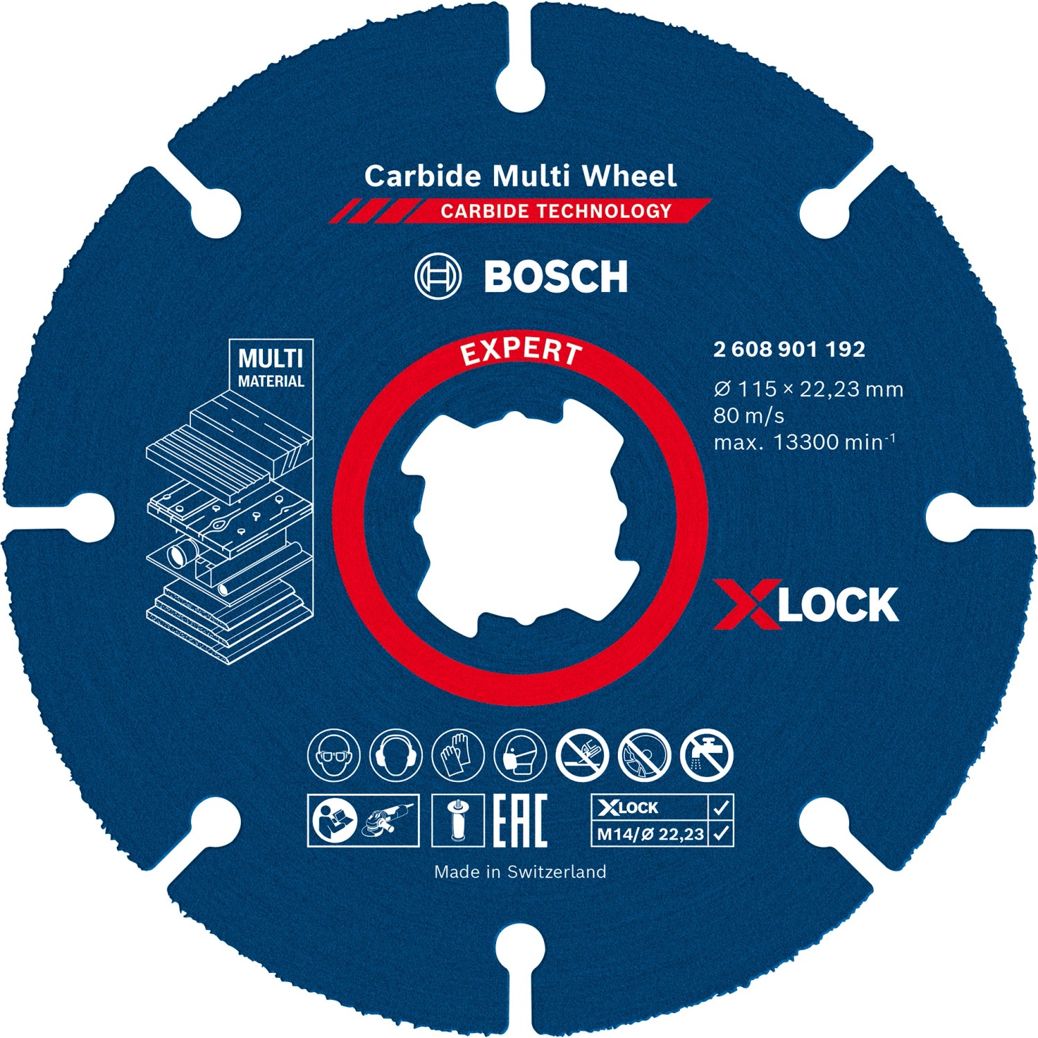 Bosch Expert Trennscheibe Carbide Multi Wheel Ø 115 mm X-Lock von Bosch Expert