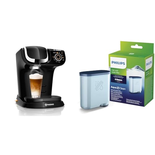 Bosch Hausgeräte Tassimo My Way 2 Kapselmaschine TAS6502 Kaffeemaschine & Philips AquaClean Kalk- und Wasserfilter für Espressomaschine, Kein Entkalken bis 5000 Tassen, Einzelpack von Bosch Hausgeräte