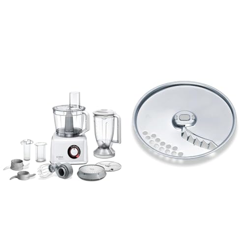 Bosch Kompakt-Küchenmaschine MultiTalent 8 MC812W501 & Bosch Pommes-Frites-Scheibe MUZ45PS1 von Bosch Hausgeräte
