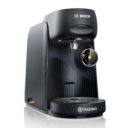 Bosch Tassimo finesse friendly Kapselmaschine TAS162E, 70 Getränke, intensiverer Kaffee auf Kopfdruck, Abschaltautomatik, nachhaltig, perfekt dosiert, 1400 W, schwarz/schwarz von Bosch Hausgeräte