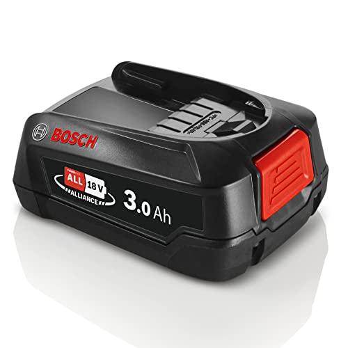 Bosch Hausgeräte Wechselakku Power for All 18V 3.0Ah BHZUB1830, geeignet für kabellosen Akku-Staubsauger Unlimited, Lange Laufzeit, kompatibel mit AL1810 CV, AL1815 CV, AL1830 CV, AL1880 CV, schwarz von Bosch Hausgeräte