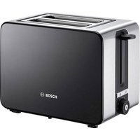 Bosch Haushalt TAT7203 Toaster mit eingebautem Brötchenaufsatz Edelstahl, Schwarz von Bosch Haushalt