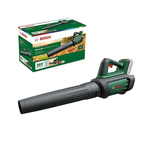 Bosch Akku-Laubbläser AdvancedLeafBlower 36V-750 (ohne Akku, 36 Volt System, zum Entfernen hartnäckiger Blätter auf großen Flächen, Gewicht: 2,8 kg) - Testnote: sehr gut (Magazin: selbst ist der Mann) von Bosch Home and Garden