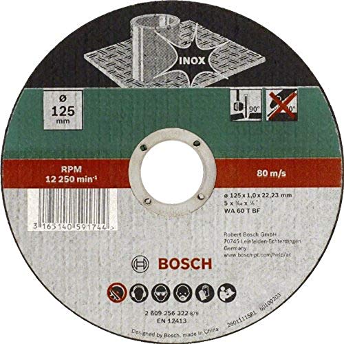 Bosch Accessories Bosch 2609256321 DIY Trennscheibe Inox 115 mm ø x 1,6 mm gerade von Bosch Accessories