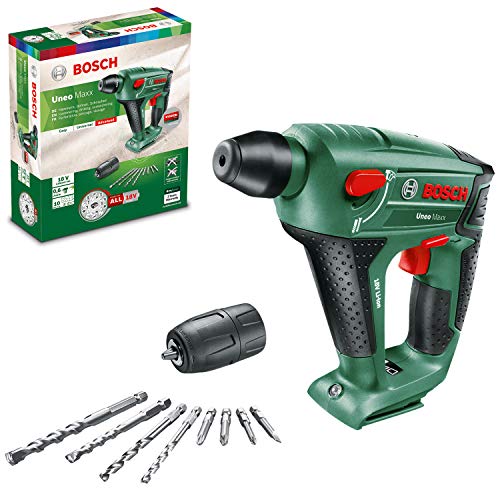 Bosch Home and Garden Bosch Akku Bohrhammer Uneo Maxx (1 Akku, 18-Volt-System, max. Bohrdurchmesser in Beton 10 mm, im Koffer) von Bosch Home and Garden