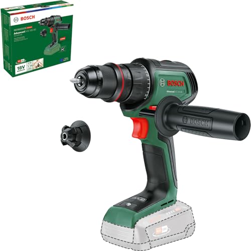 Bosch Akku-Bohrschrauber AdvancedDrill 18V-80 QuickSnap (zum Bohren und Schrauben; 18V System; bürstenloser Motor; 78 Nm; 13-mm-Metallbohrfutter; Magnetkappe; ohne Akku) von Bosch Home and Garden