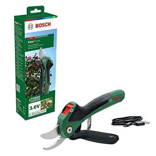 Bosch Akku-Gartenschere EasyPrune (Integrierter 3,6 Volt Akku; 450 Schnitte pro Akkuladung; aufladbar über Micro-USB-Kabel; in Karton) von Bosch