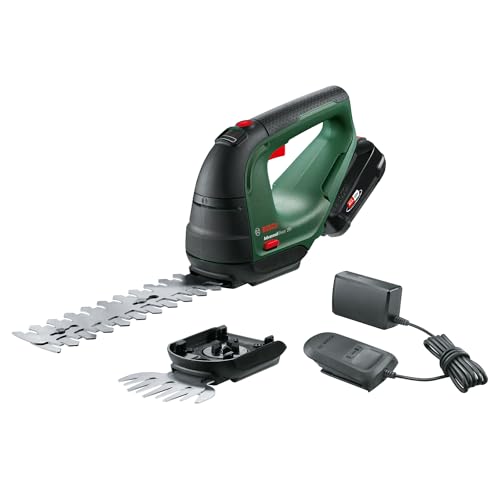 Bosch Home and Garden Bosch Akku Grasschere AdvancedShear 18V-10 (1 Akku 2,0 Ah, 18-Volt-System, schneidet bis zu 85 m² pro Akkuladung, mit Strauch- und Grasscherenmesser, im Karton) von Bosch Home and Garden