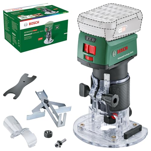 Bosch Akku-Kantenfräse AdvancedTrimRouter 18V-8 (ohne Akku, 18 Volt System, Bürstenloser Motor, im Karton), Testnote: sehr gut (Magazin: selbst ist der Mann) von Bosch