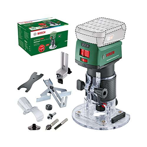 Bosch Akku-Kantenfräse AdvancedTrimRouter 18V-8 (ohne Akku, 18 Volt System, Bürstenloser Motor, zusätzliches Zubehör, im Karton), Testnote: sehr gut (Magazin: selbst ist der Mann) – Amazon Edition von Bosch Home and Garden