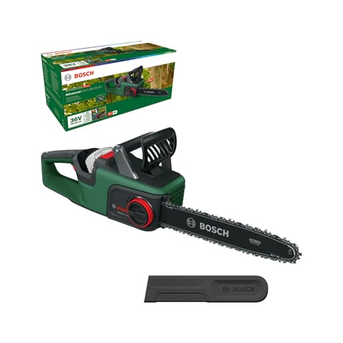 Bosch Akku-Kettensäge AdvancedChain 36V-35-40 (zum Schneiden durch härtestes Hartholz; 36 Volt System; Kettengeschwindigkeit: 14 m/s; ohne Akku) von Bosch Home and Garden