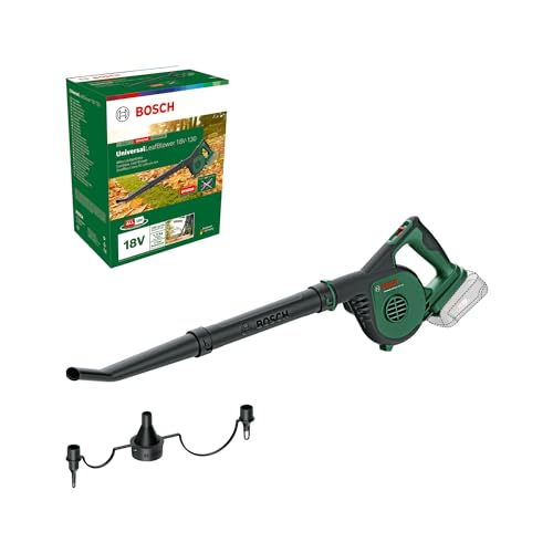Bosch Akku-Laubbläser UniversalLeafBlower 18V-130 (Für schnelles und einfaches Säubern im Außenbereich; 18 Volt System; ohne Akku) von Bosch