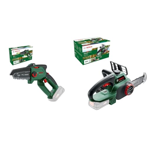 Bosch Akku - Mini Kettensäge EasyChain 18V-15-7 Grün, Norme, Batteriebetrieben von Bosch Home and Garden